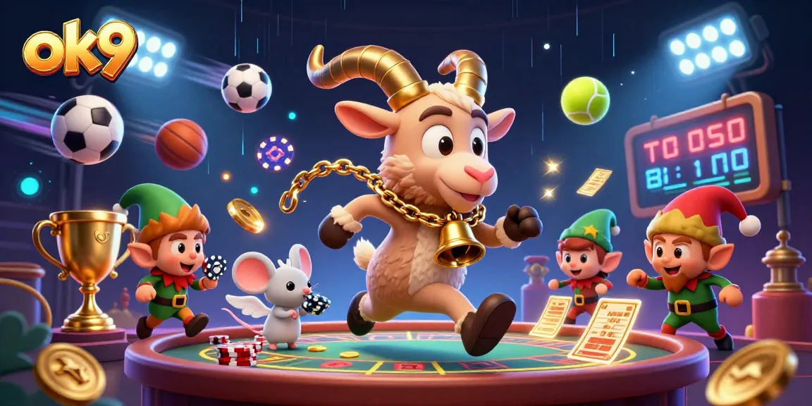 Engage in thrilling gaming excitement at ok9 with a festive Krampus goat running the holiday-horror casino experience!