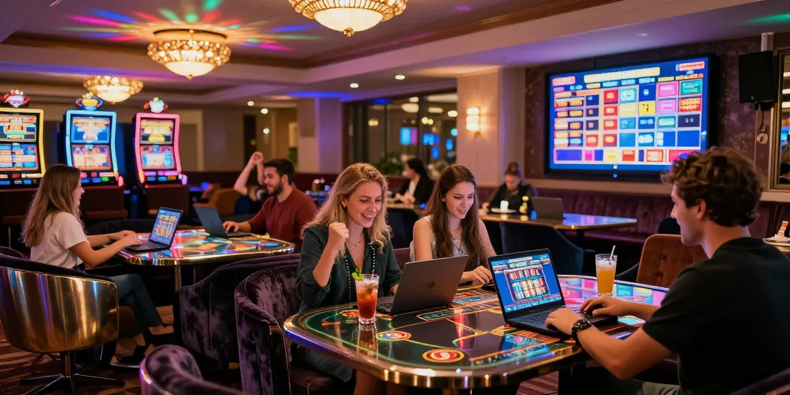 Exciting gaming experience at TEMPOTOTO with friends enjoying online games and winning atmosphere