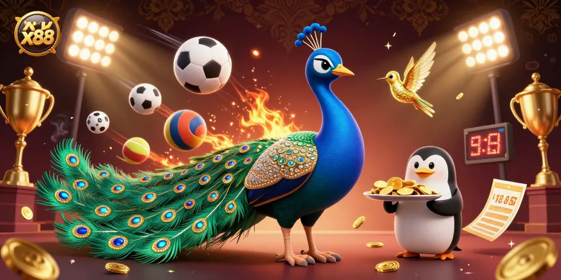 Engage in thrilling xx88 gameplay with 3D characters showcasing vibrant casino elements and dynamic sports action.