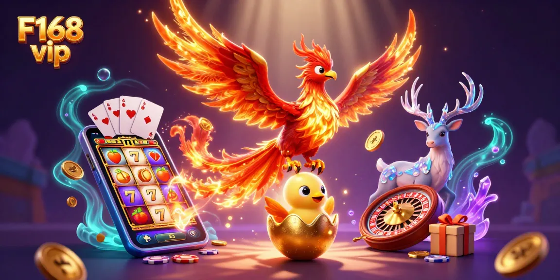 Experience the excitement of F168 vip with vibrant characters and thrilling casino games.