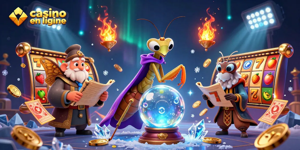 Évaluez le meilleur casino en ligne à travers l'illustre illustration d'un casino animé.