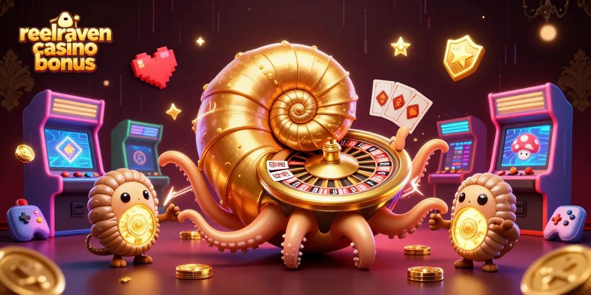 Obtenez le bonus reelraven casino avec des cartes et des jeux 3D devant un décor éclatant.