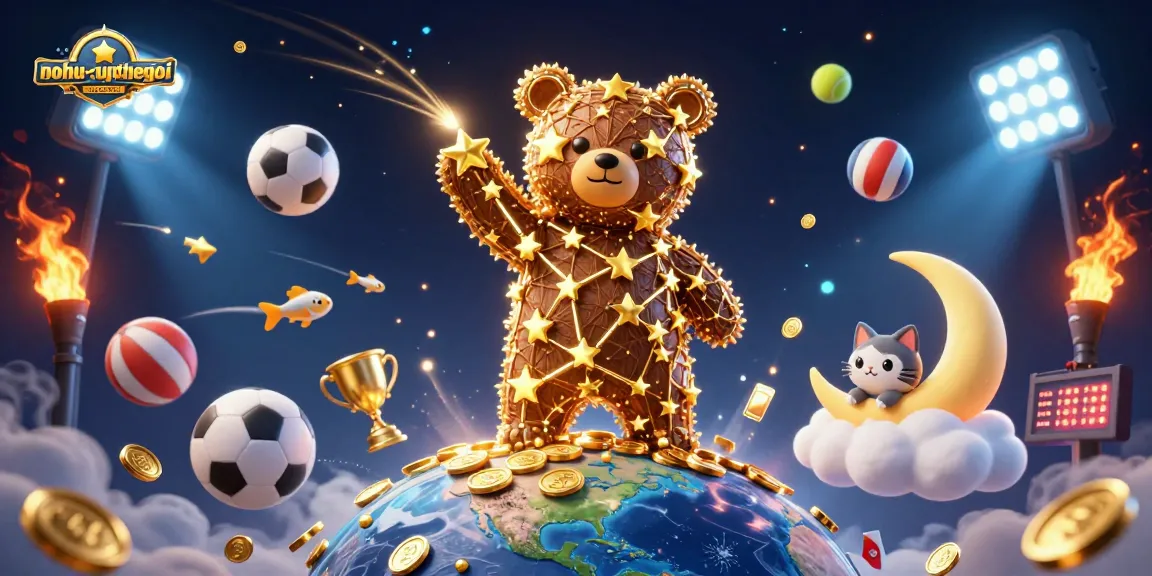 Capture thrilling moments with nohu-cupthegioi's vivid 3D casino illustration featuring dynamic sports action.