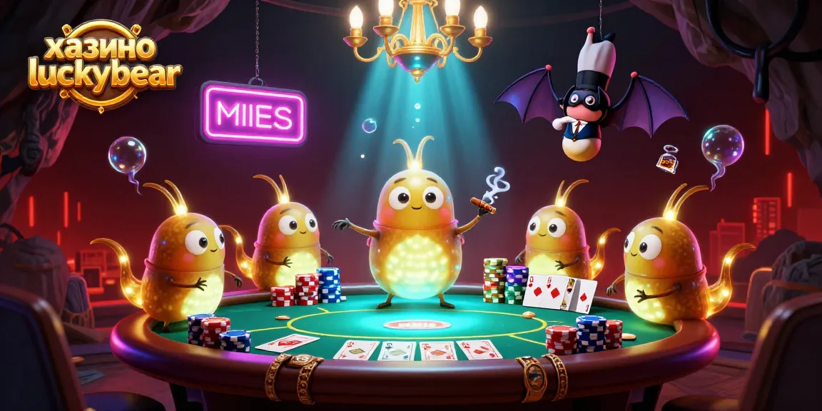 Experience thrilling gameplay at казино luckybear with glowworms illuminating the cave casino scene.