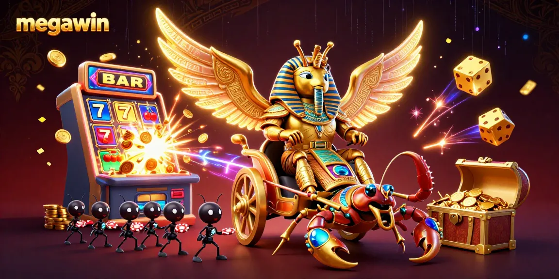 Menangkan jackpot megawin di mesin slot yang meledak dengan koin emas dan simbol keberuntungan.