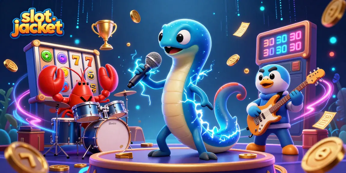 Engage with slot jackpot thrills in a vibrant underwater casino scene with dynamic characters and game elements.