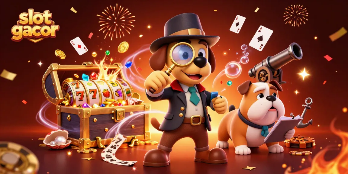 Slot gacor menang dengan karakter detektif 3D mencari harta karun di lautan penuh kejutan.