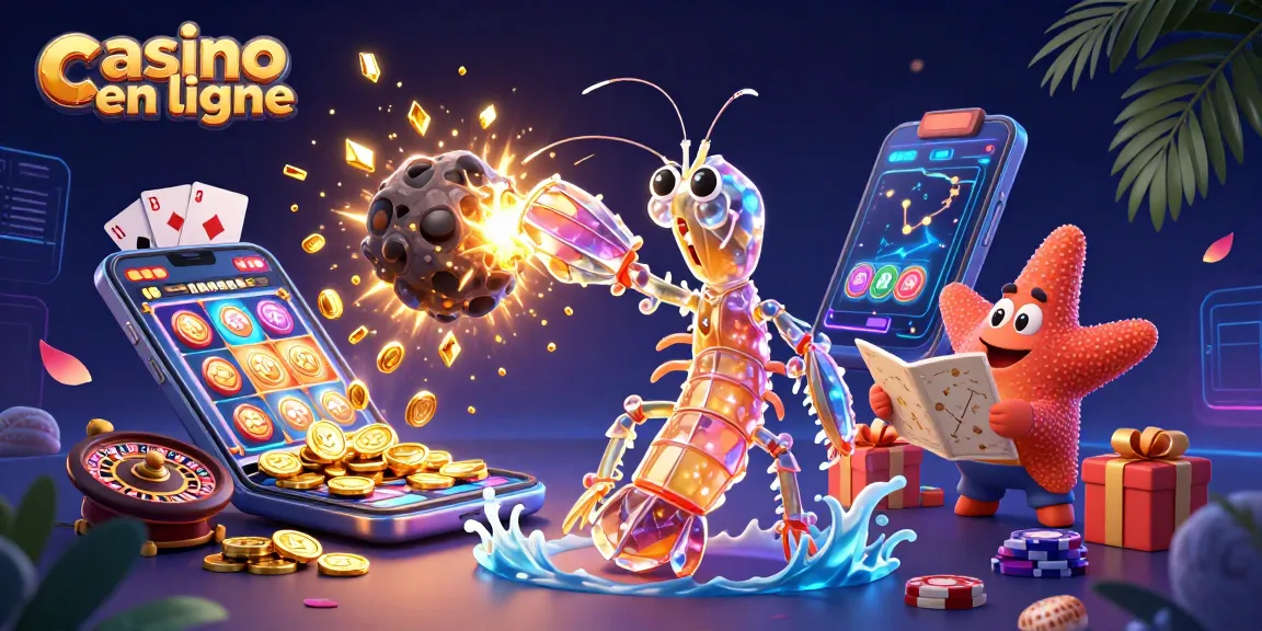 Jouez au casino en ligne avec une illustration dynamique de lieutents galactiques et de jeux de hasard