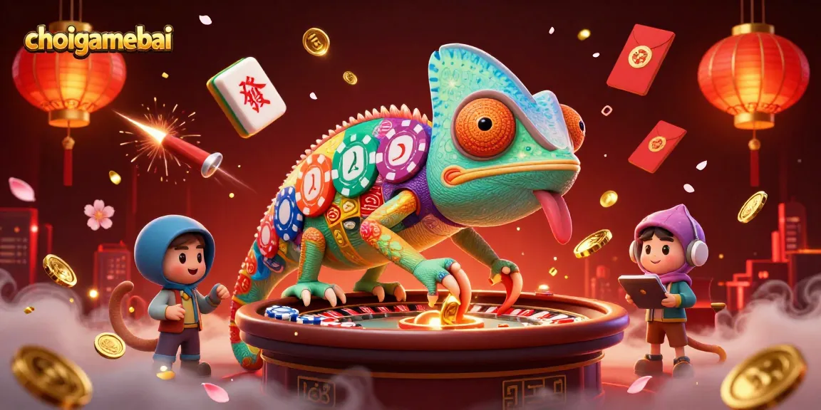 Engage in vibrant Mậu Binh action at choigamebai with colorful casino graphics and dynamic gameplay.