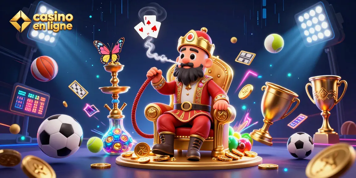 Jouez au casino en ligne avec cette illustration de maître du hookah en sultan