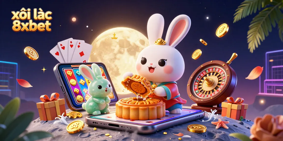 xôi lạc 8xbet highlights captivating slot games with animated trading moon festival elements