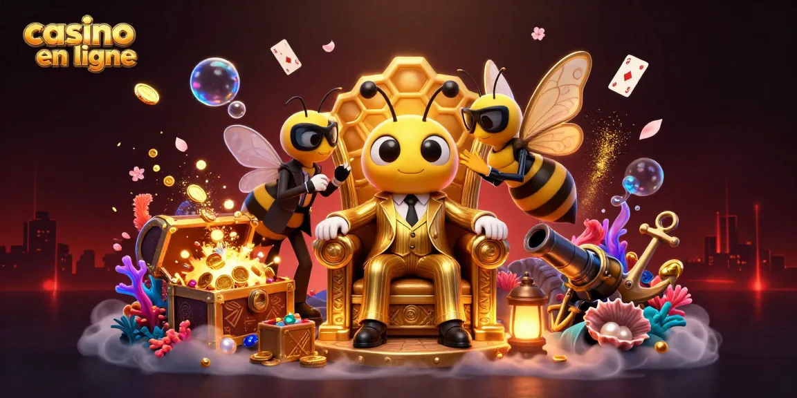 Découvrez le casino en ligne avec un boss d'abeille et des jeux étincelants.