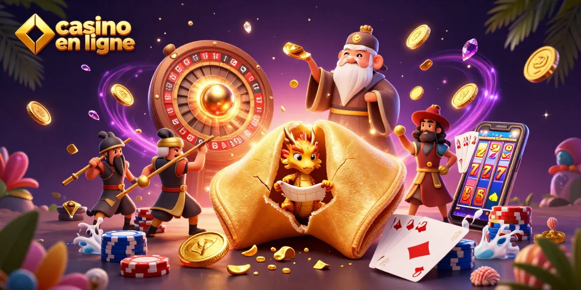 Jouez sur un casino en ligne avec un dragon sage et des personnages dynamiques entourés de trésors.