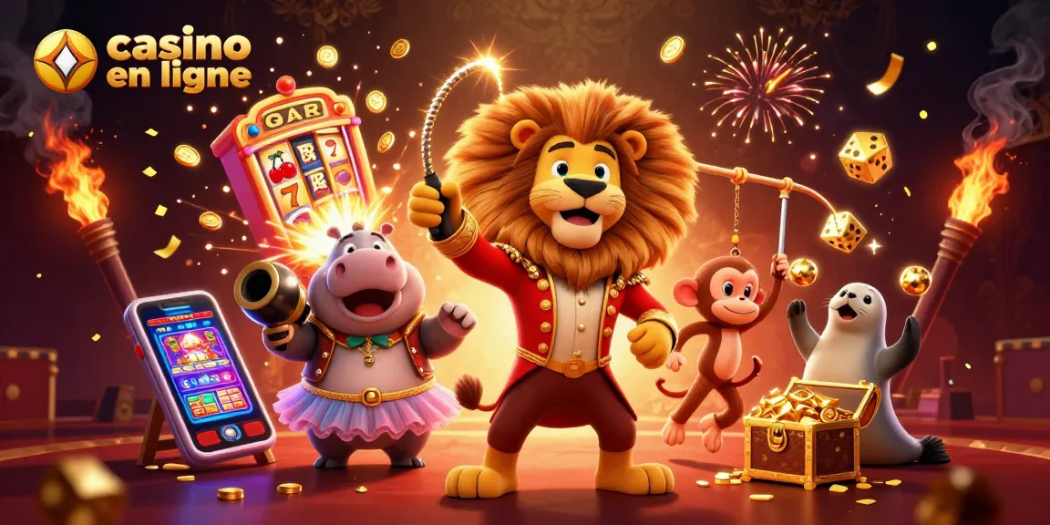 Vivez l'excitation des jeux avec notre illustration 3D d'un casino en ligne captivant.